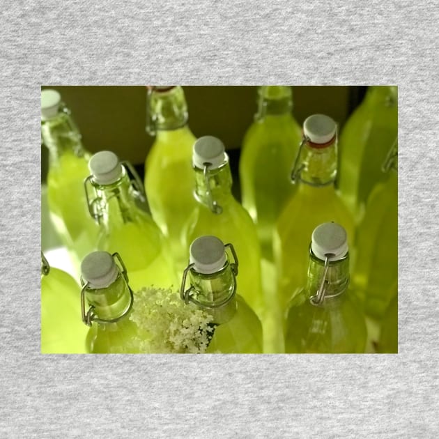 Bottled Homemade Elderberry Juice by ephotocard